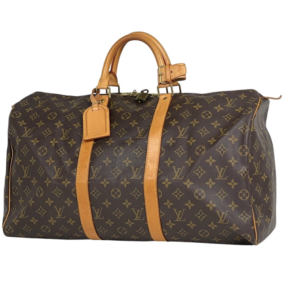 Louis Vuitton Keepall Boston Bag Monogram Brown